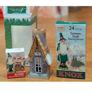 Unused Knox Metal Smoker House with Incense(Cones) for Christmas/Winter